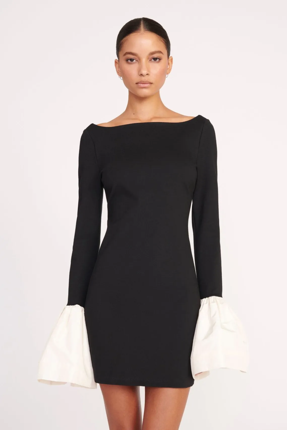 HAWTHORNE DRESS BLACK IVORY
