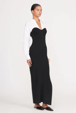 HAZEL DRESS BLACK WHITE