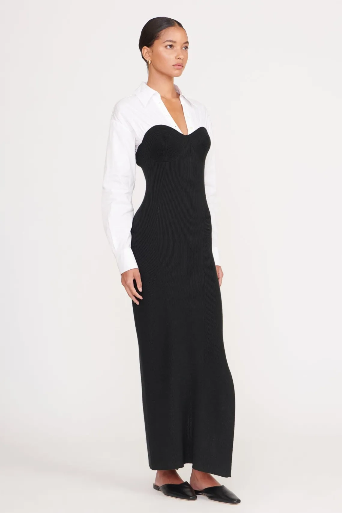 HAZEL DRESS BLACK WHITE