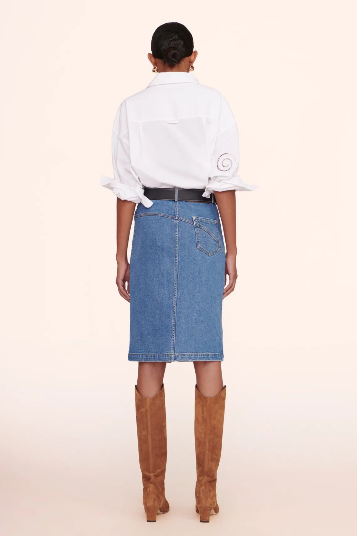 HUDSON SKIRT MEDIUM WASH