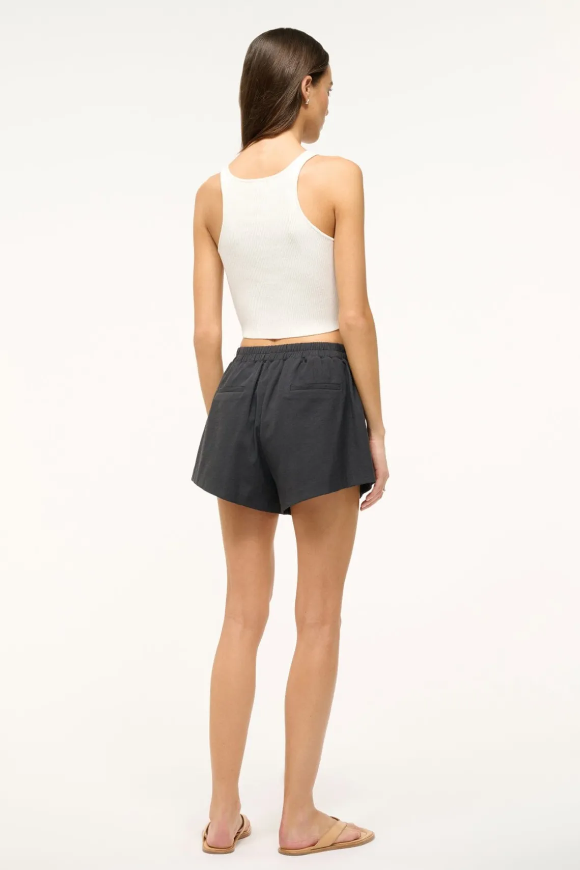 IBISCO CROPPED TANK WHITE
