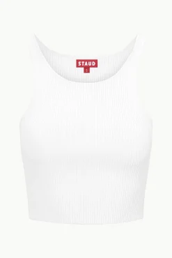 IBISCO CROPPED TANK WHITE