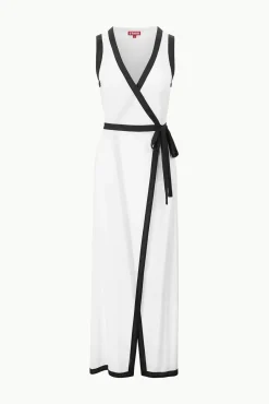 ISCHIA COVERUP DRESS WHITE BLACK