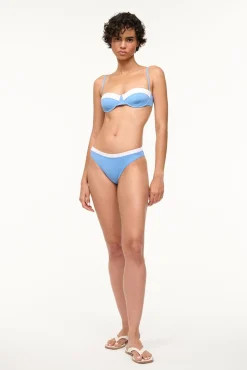 JO BALCONETTE BIKINI TOP  AZURE WHITE
