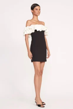 KIARA DRESS BLACK IVORY