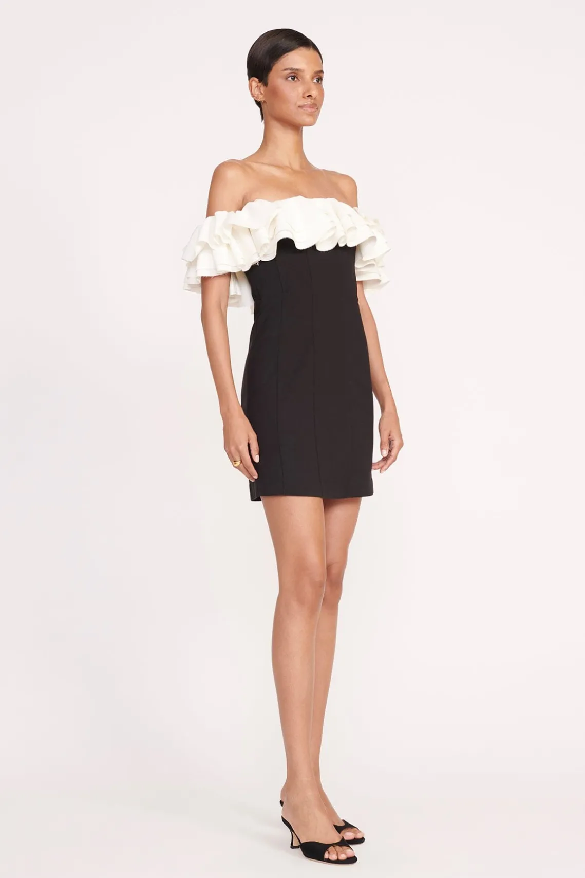 KIARA DRESS BLACK IVORY