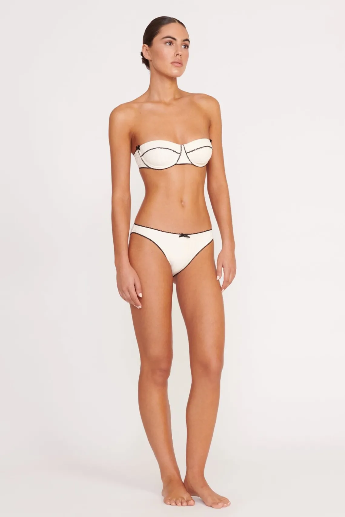 KIT BIKINI BOTTOM IVORY BLACK