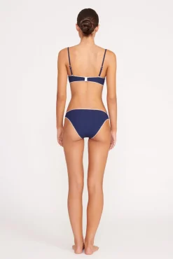 KIT BIKINI BOTTOM NAVY WHITE
