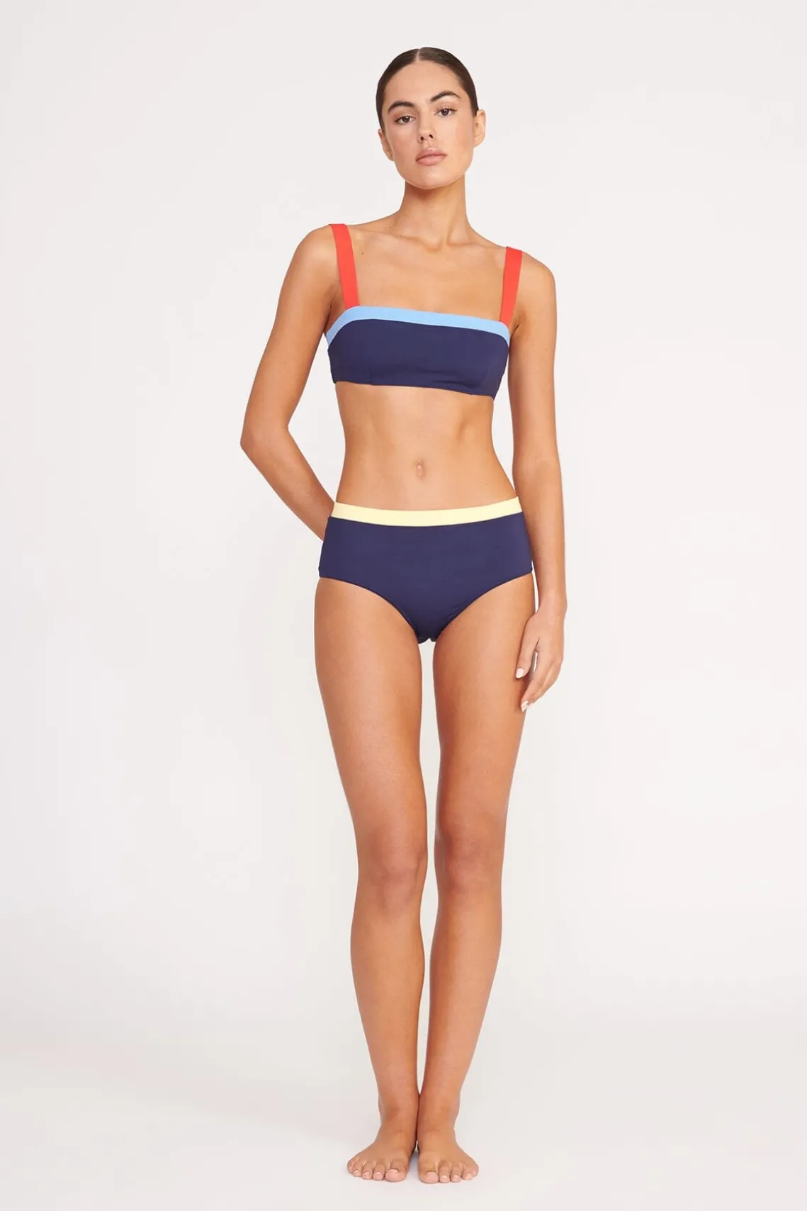 LIV BIKINI TOP NAVY COLORBLOCK