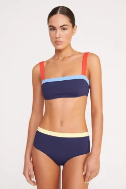 LIV BIKINI TOP NAVY COLORBLOCK