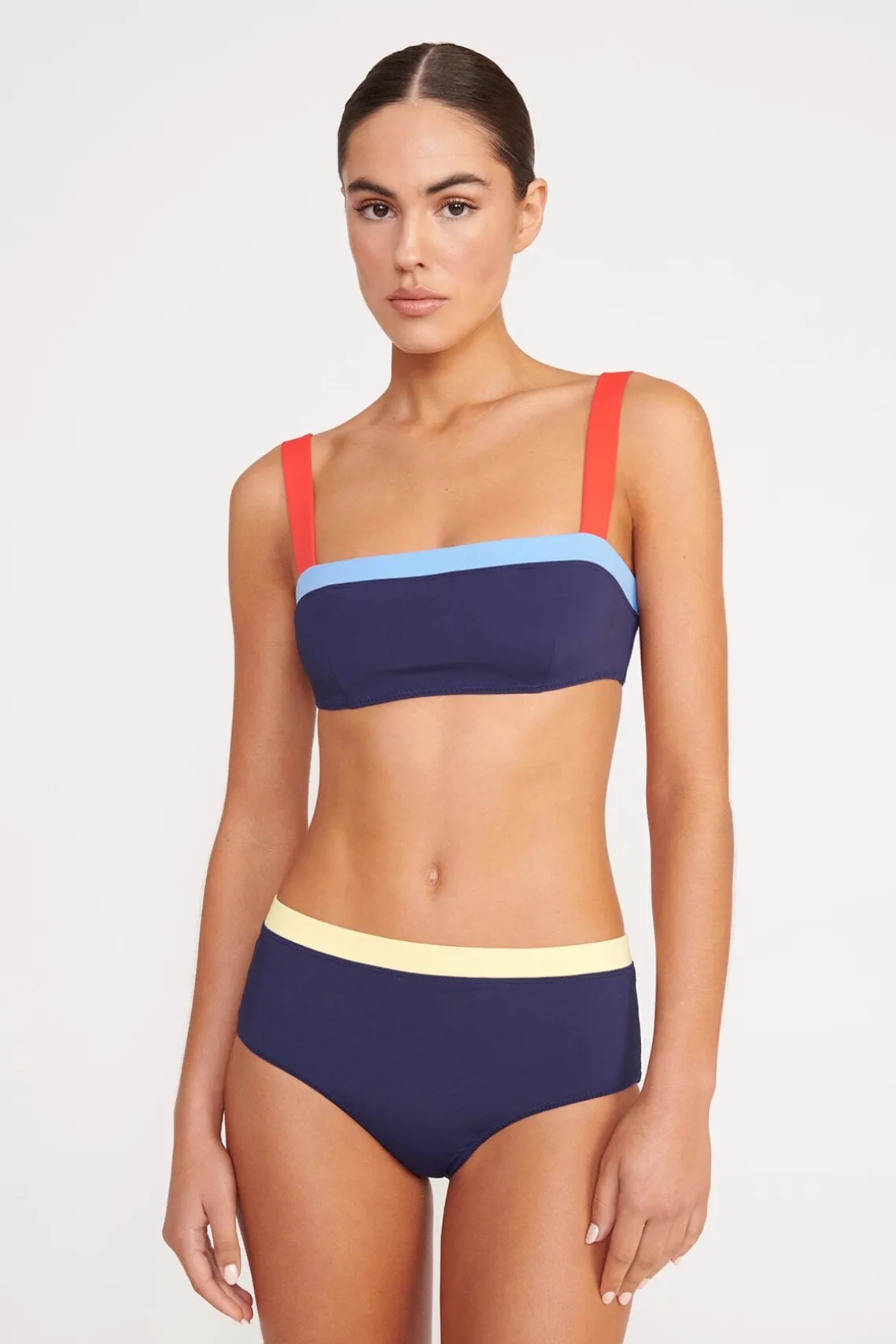 LIV BIKINI TOP NAVY COLORBLOCK