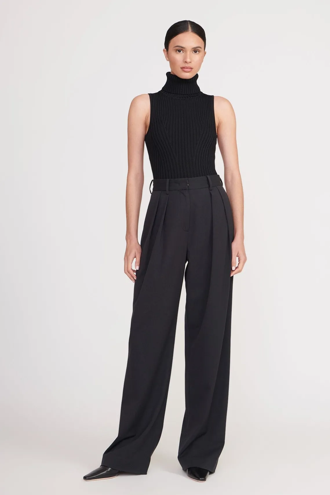 LUISA PANT BLACK SUITING