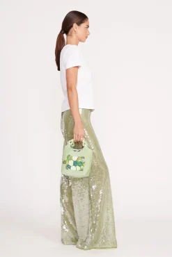 LUKE PANT  GARDEN MOSS SEQUINS
