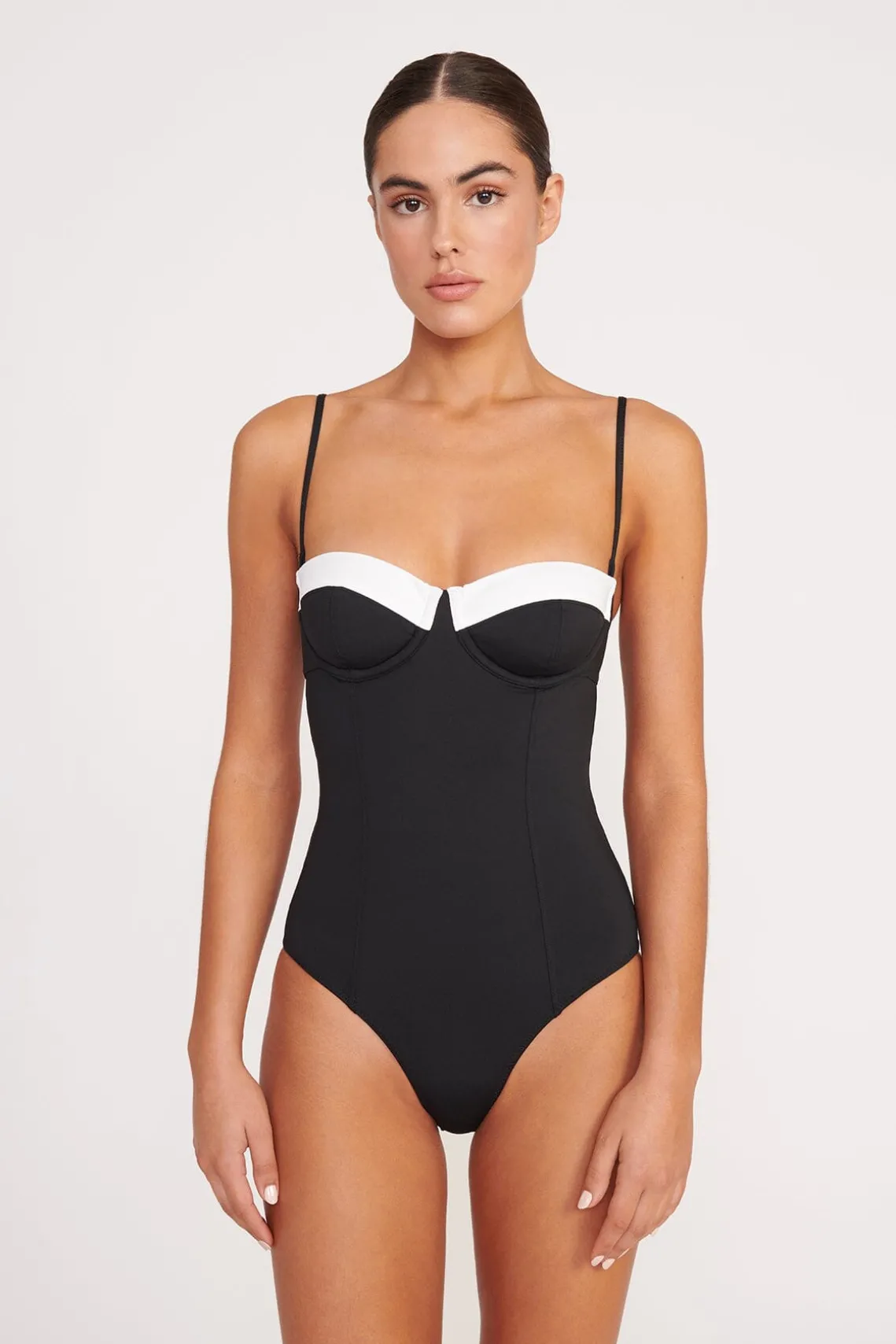 MAEVE ONE PIECE BLACK WHITE