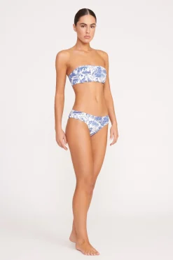 MALA BIKINI TOP BLUE TOILE