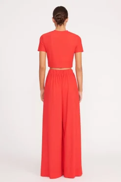 MARZA COVERUP PANT  RED ROSE
