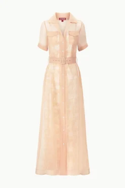 MILLIE DRESS BEIGE IVORY TOILE
