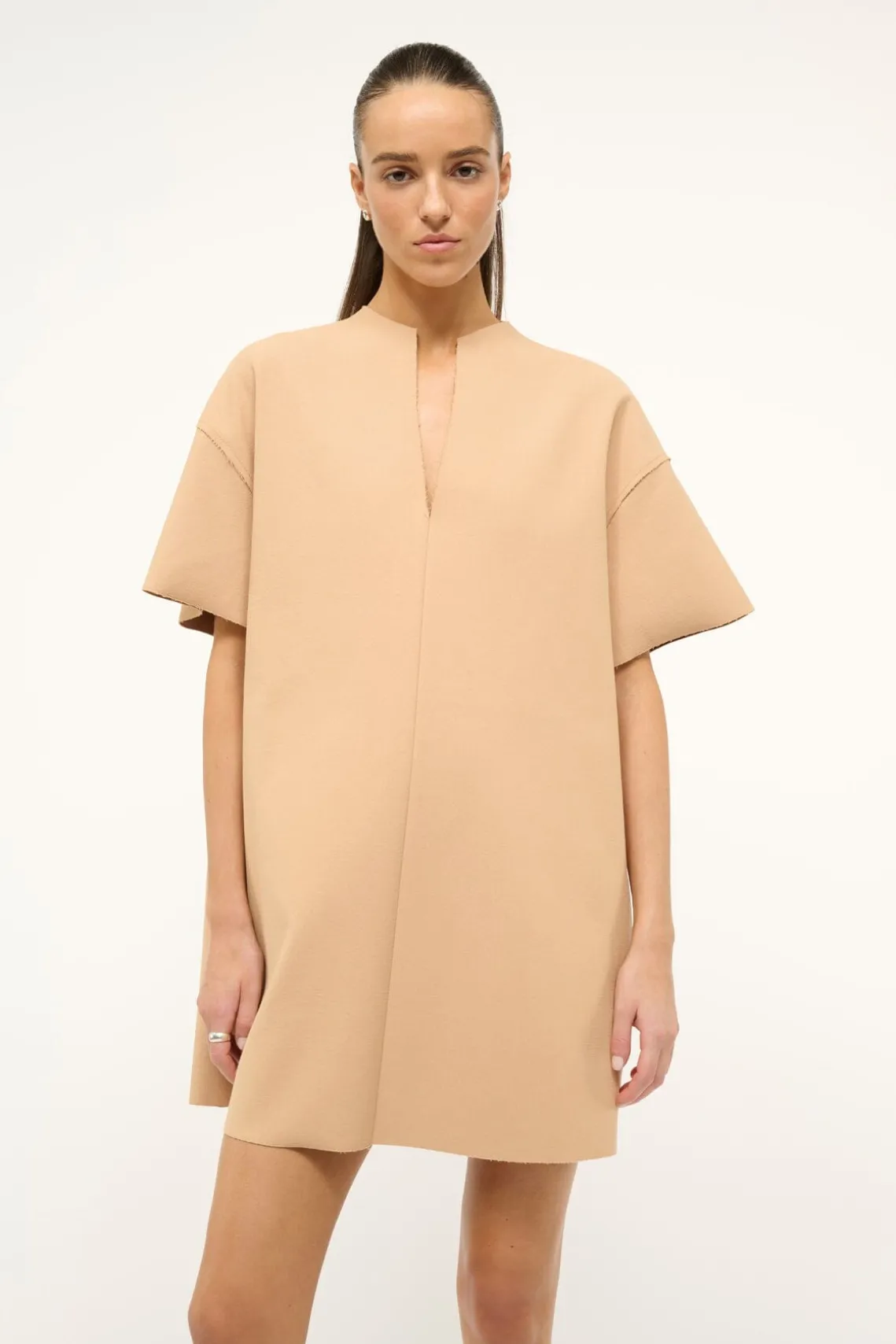 MINI AMIGONI DRESS FAWN