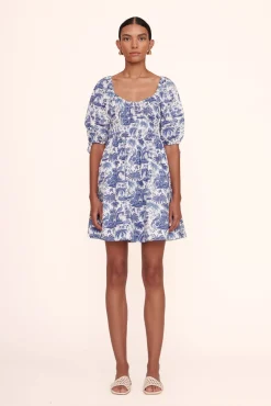 MINI FAYE DRESS BLUE TOILE