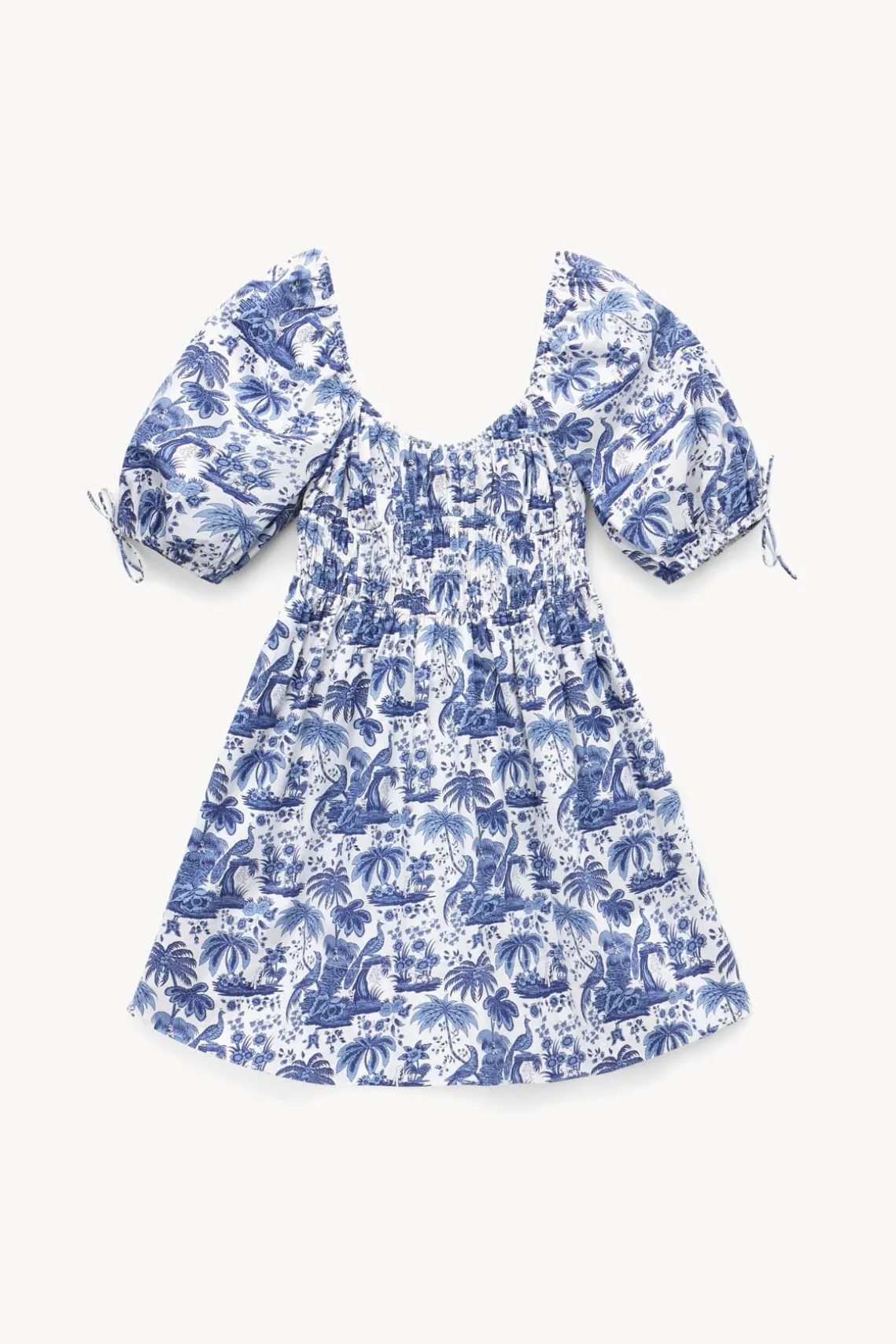 MINI FAYE DRESS BLUE TOILE