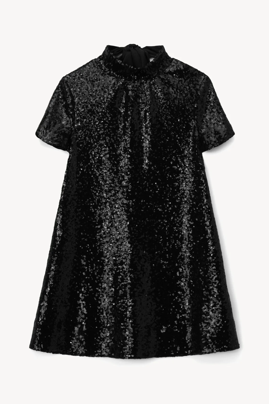 MINI ILANA DRESS BLACK SEQUINS