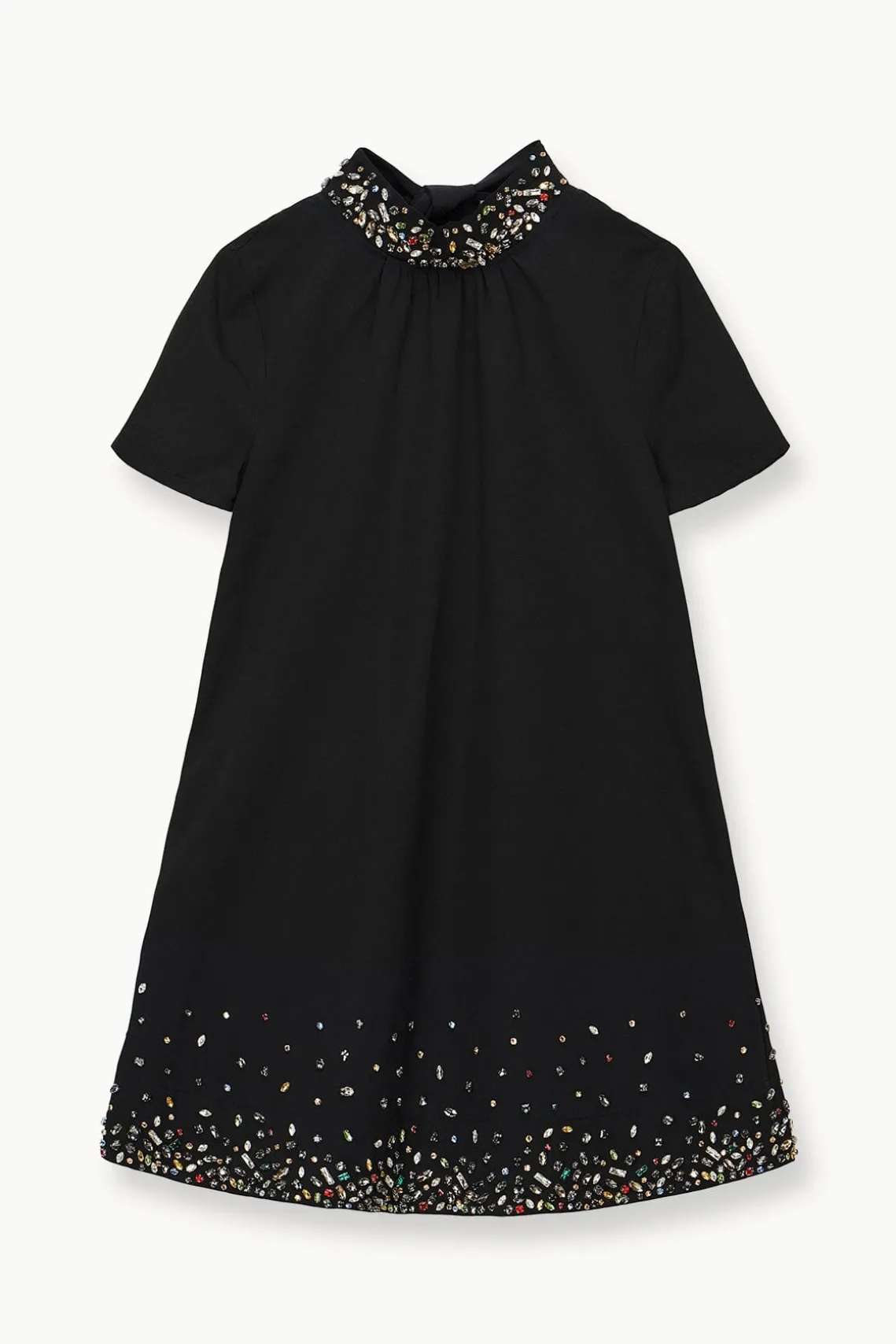 MINI ILANA DRESS BLACK SILVER