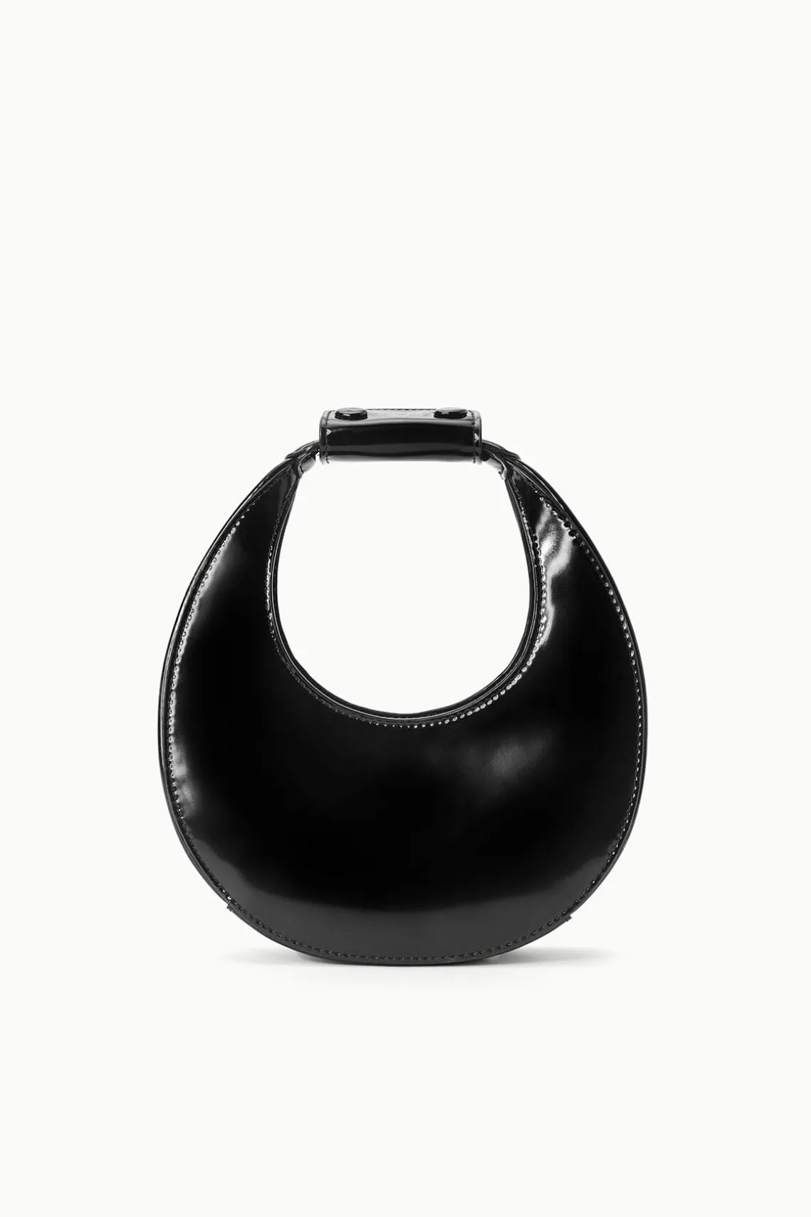 MINI MOON BAG BLACK POLISHED