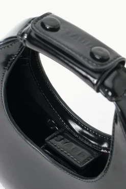 MINI MOON BAG BLACK POLISHED