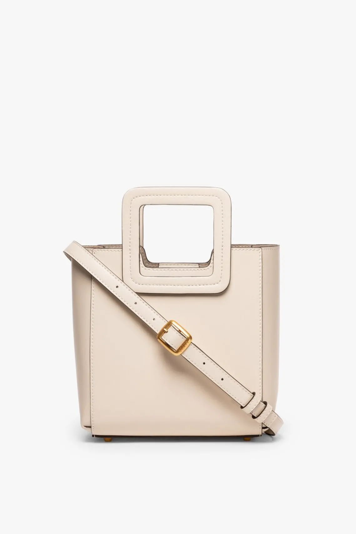 MINI SHIRLEY LEATHER BAG CREAM
