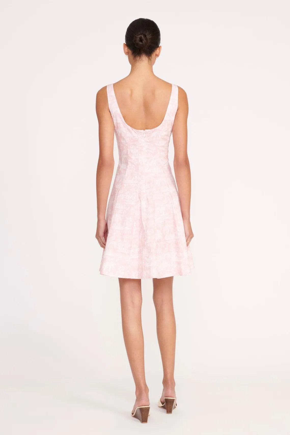 MINI WELLS DRESS CHERRY BLOSSOM IVORY TOILE
