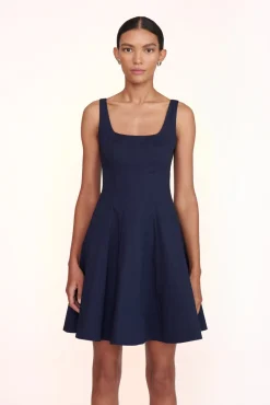 MINI WELLS DRESS NAVY