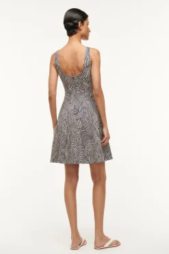 MINI WELLS DRESS NAVY MOSAIC