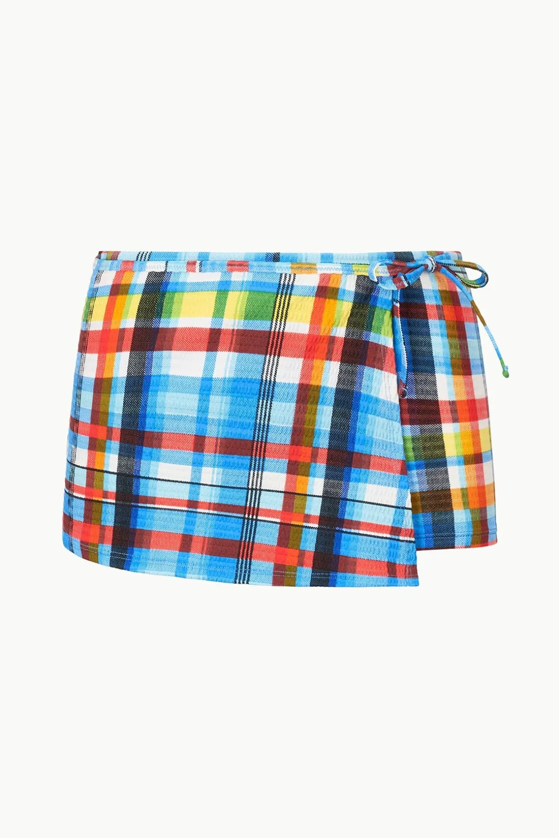 MIRA SWIM SKIRT MADRAS PLAID