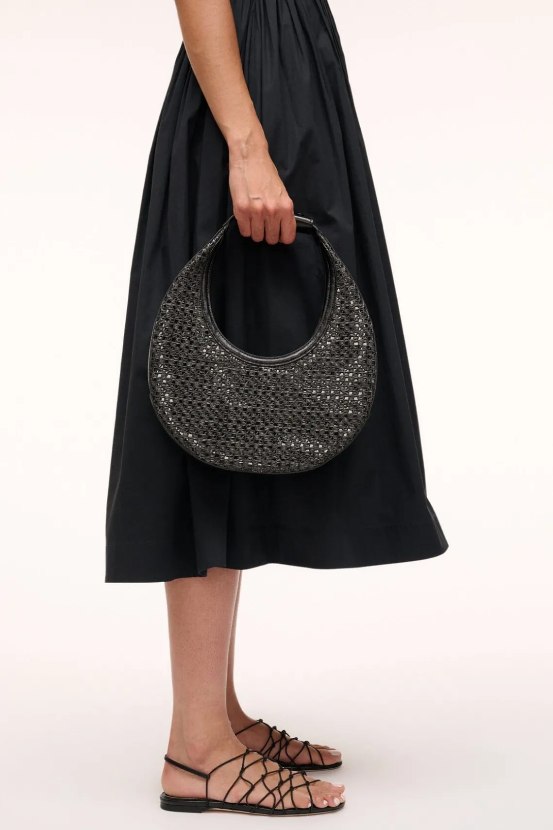 MOON WOVEN BAG BLACK