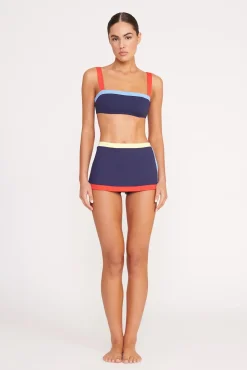 NELL SWIM SKIRT NAVY COLORBLOCK