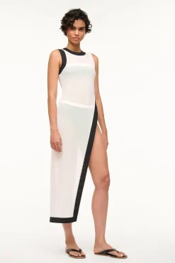 POINTER COVERUP TOP  WHITE BLACK