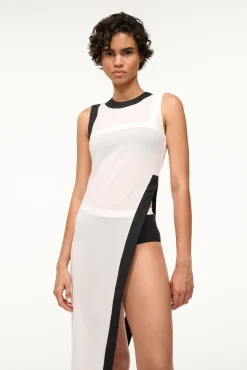 POINTER COVERUP TOP WHITE BLACK