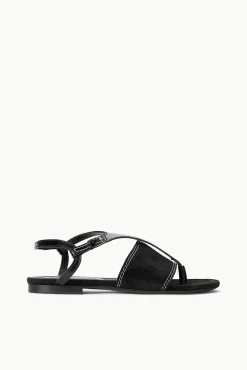 PURA VIDA FLAT SANDAL  BLACK