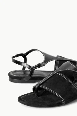 PURA VIDA FLAT SANDAL BLACK
