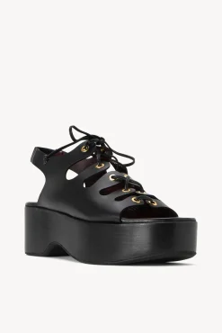 QUINN PLATFORM SANDAL BLACK
