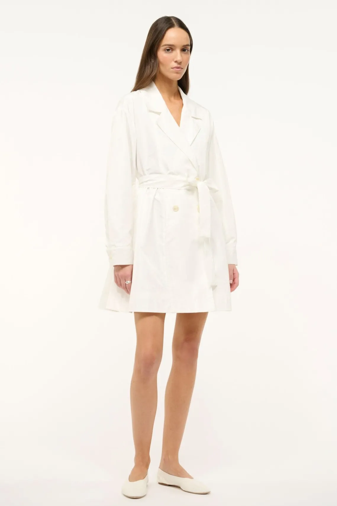 RINA TRENCH WHITE