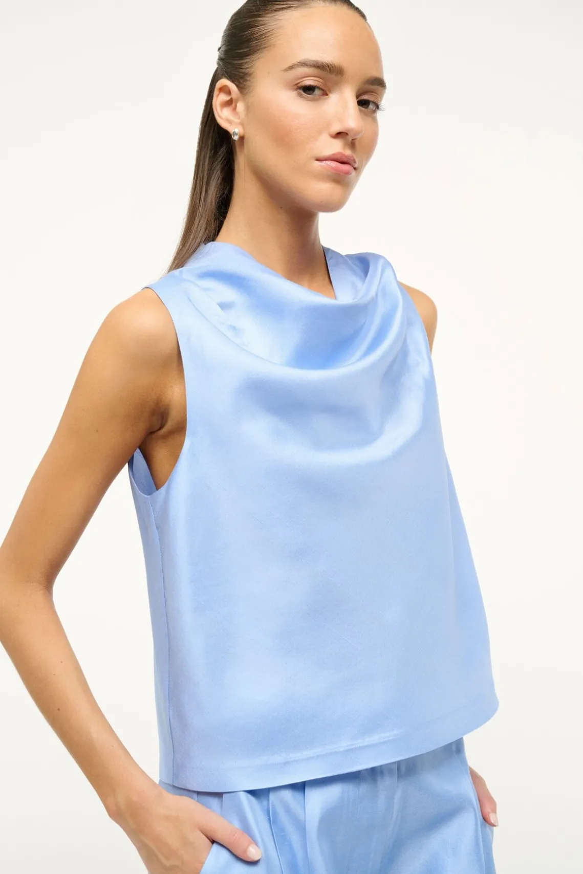 ROCHELLE TOP PERIWINKLE