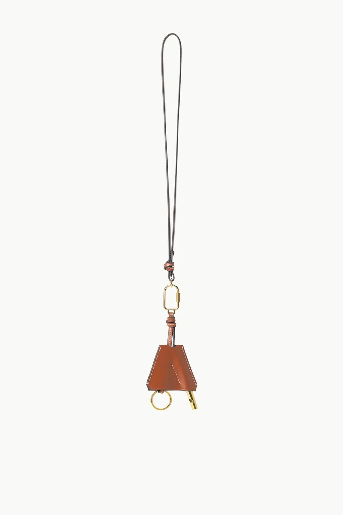 SAFETY WHISTLE KEY FOB TAN