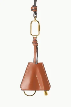 SAFETY WHISTLE KEY FOB TAN