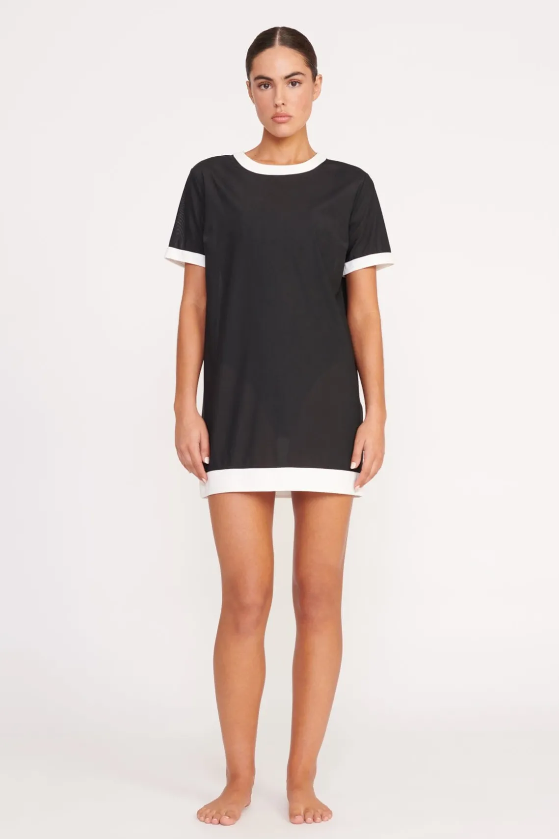 SELAH DRESS BLACK WHITE