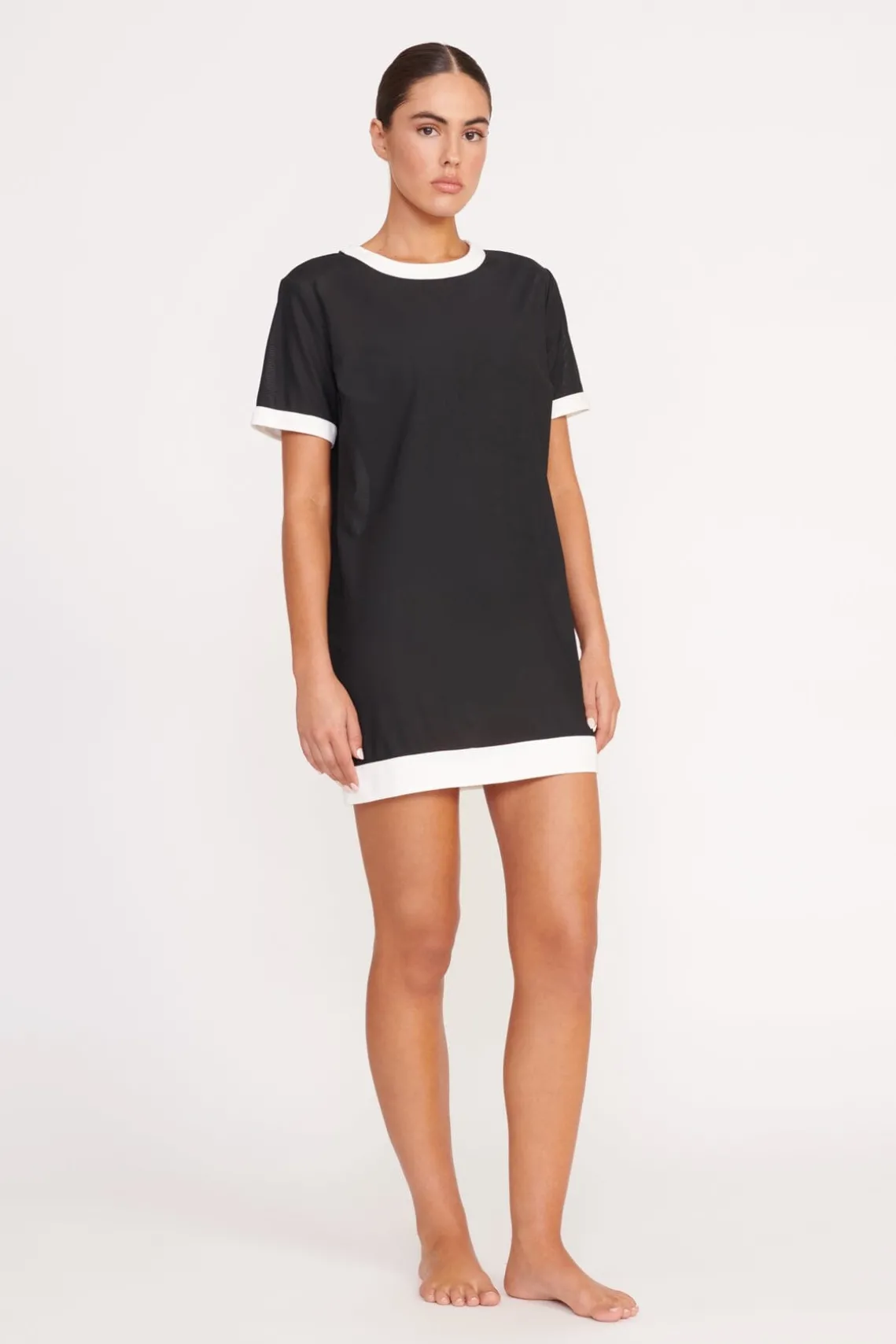 SELAH DRESS BLACK WHITE