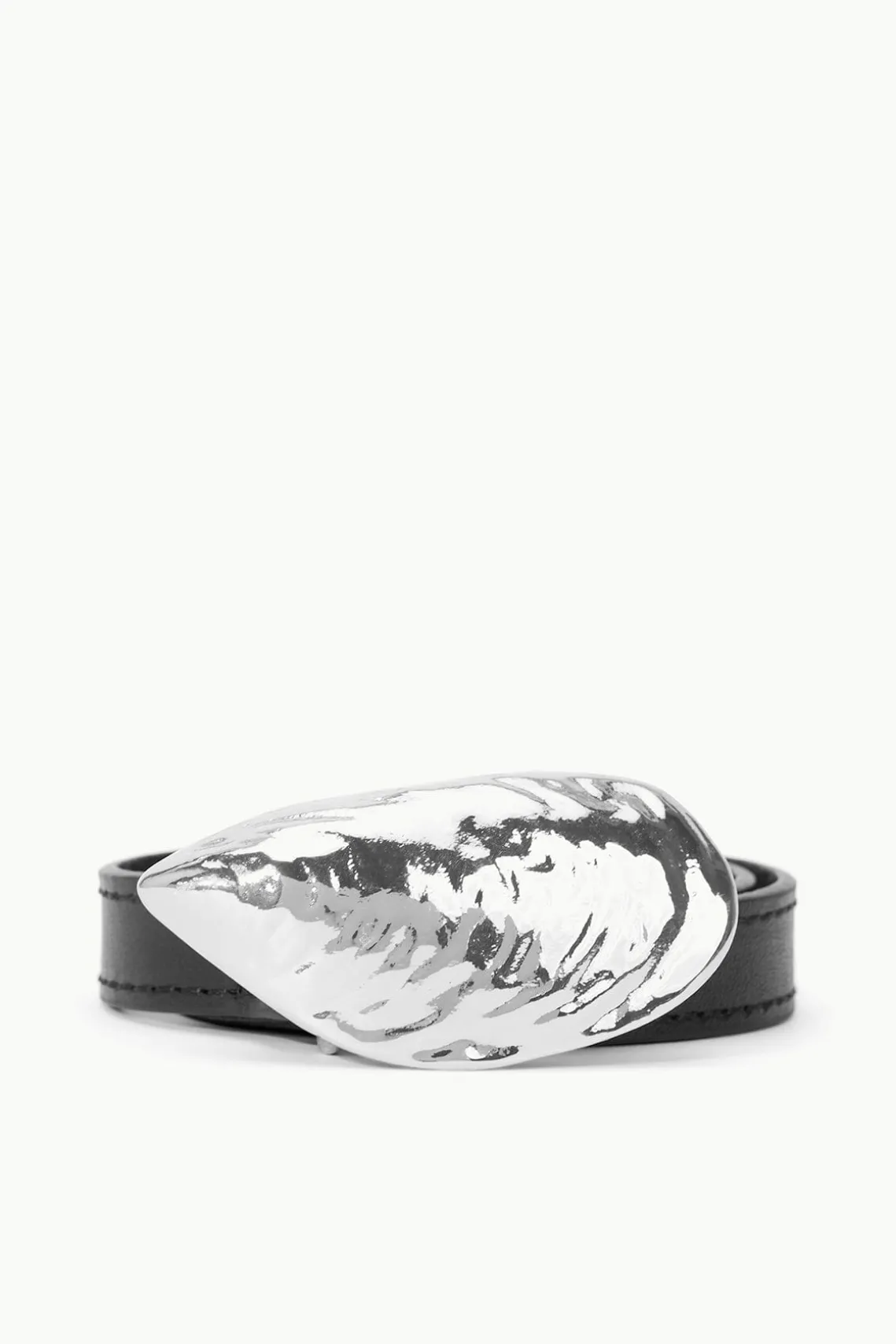 SHELL BUCKLE BELT BLACK