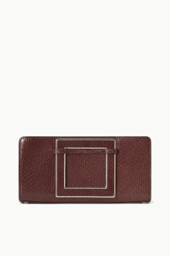 SHIRLEY CONVERTIBLE CLUTCH MAHOGANY