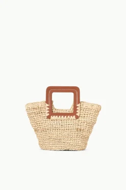SHIRLEY MINI BUCKET BAG NATURAL RAFFIA