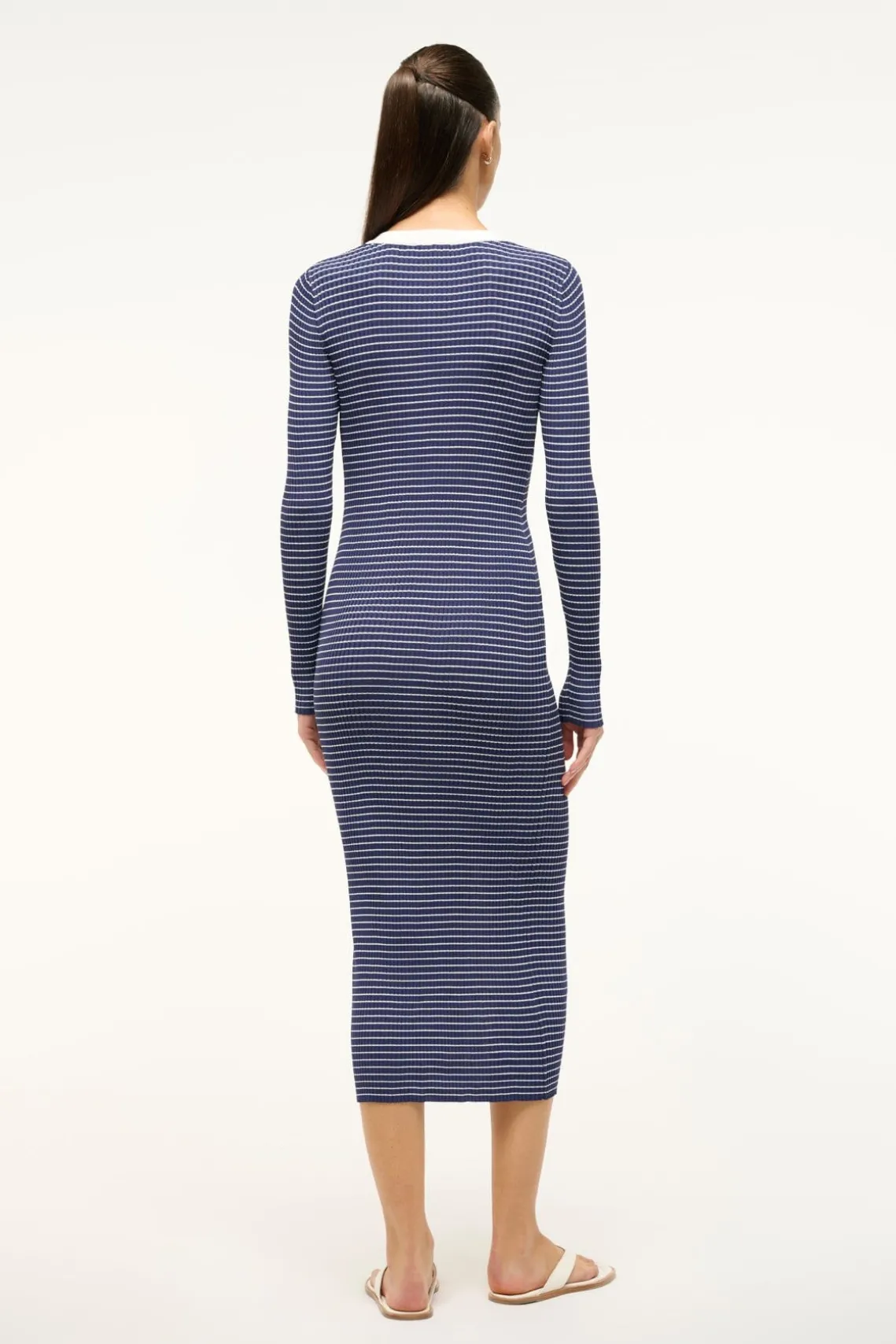 SHOKO SWEATER NAVY MICRO STRIPE